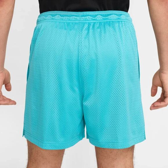 Nike Mens Size M Dri FIT 5" Mesh Basketball Shorts Pockets Teal White HV1880 345 - Picture 2 of 12